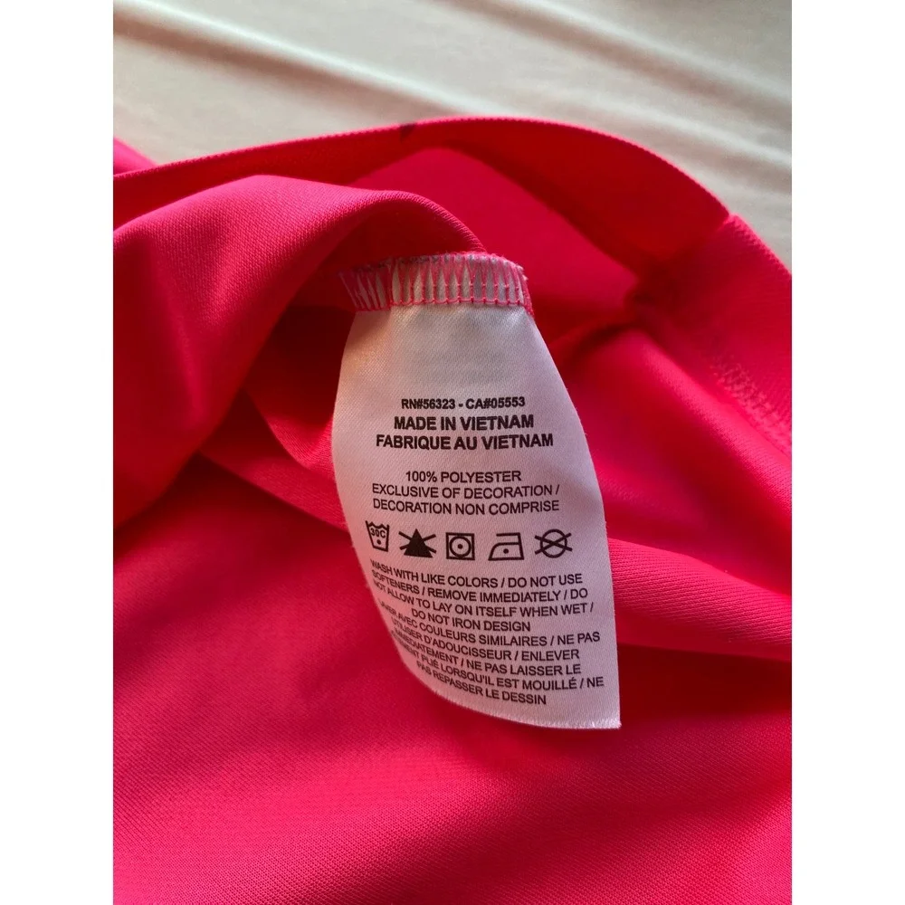 Nike Dri-FIT Mens Golf Polo Shirt Neon Pink Geometric Print CU9841-639 XL